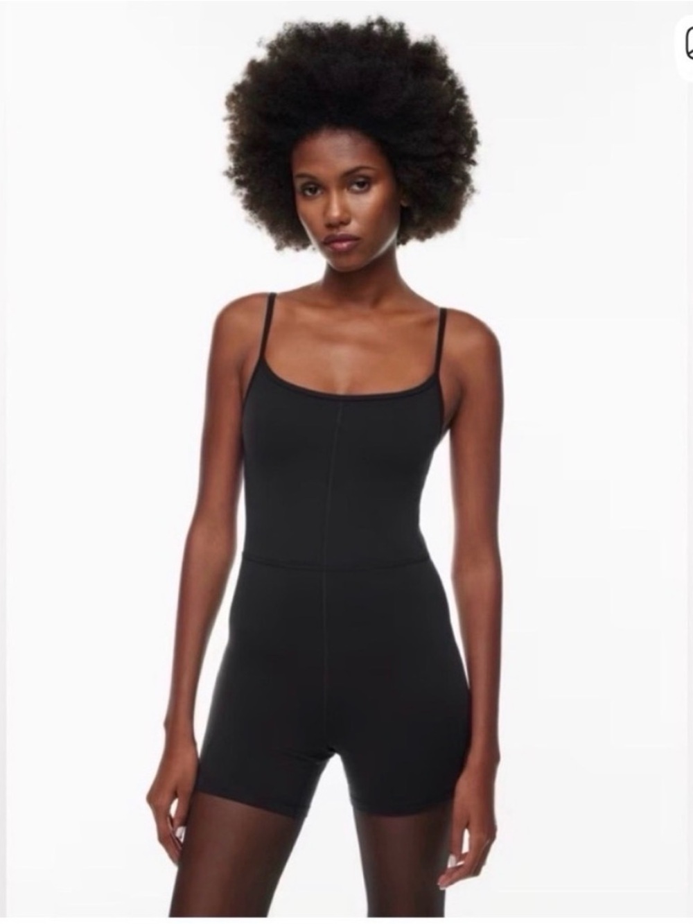 Wilfred Black Slim-Fit Stretch Bodysuit Romper